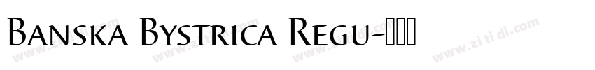 Banska Bystrica Regu字体转换